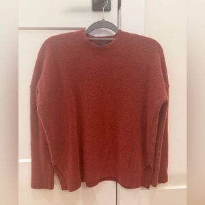 All Saints womens rust Crewneck Sweater